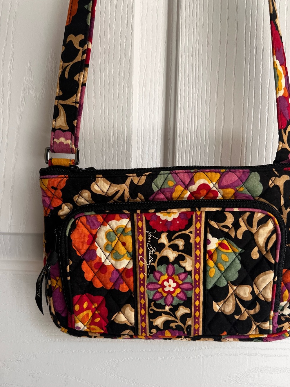 Vera Bradley Retired Suzani Floral Hipster Crossbody Bag